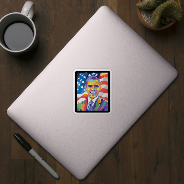 Obama American President by Jaya art